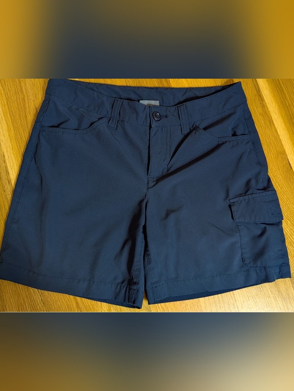Edie Bauer Navy Cargo Athletic Short, Size 2